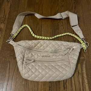 MZ Wallace light tan bum bag - comes with two straps - no flaws & like new